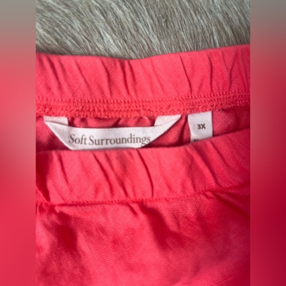 SOFT SURROUNDINGS LINEN A-LINE SKIRT - Picture 2 of 7